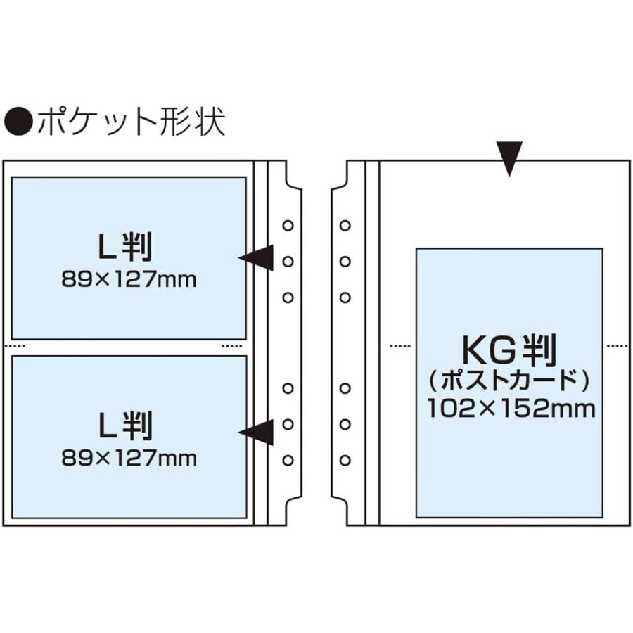 にゃこす(ΦωΦ)　L版24枚　② ナカバヤシ cotto.(コット) バインダー式 黒台紙 フォトアルバム用 替
