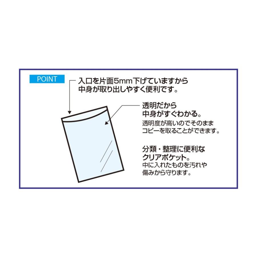 受発注商品 セキセイ azonx（アゾン）クリアポケット A5サイズ 20枚入り AZ-555｜v-vanjoh｜05