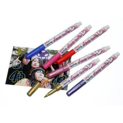 フォトペン デコキュート 6色セット ZHK-S6（ゆうパケット発送）代引