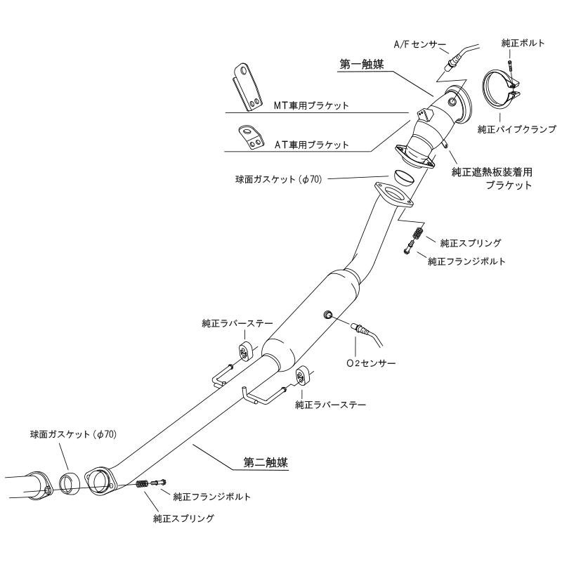 触媒 キャタライザー 素材用 オーリス 2本セット JZX110用純正触媒キャタライザー