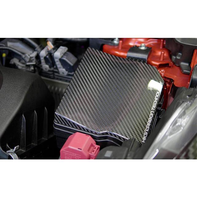 GRヤリス　マットカーボン ヒューズボックスカバー HKS（エッチケーエス） カーボンヒューズボックスカバー GRヤリス