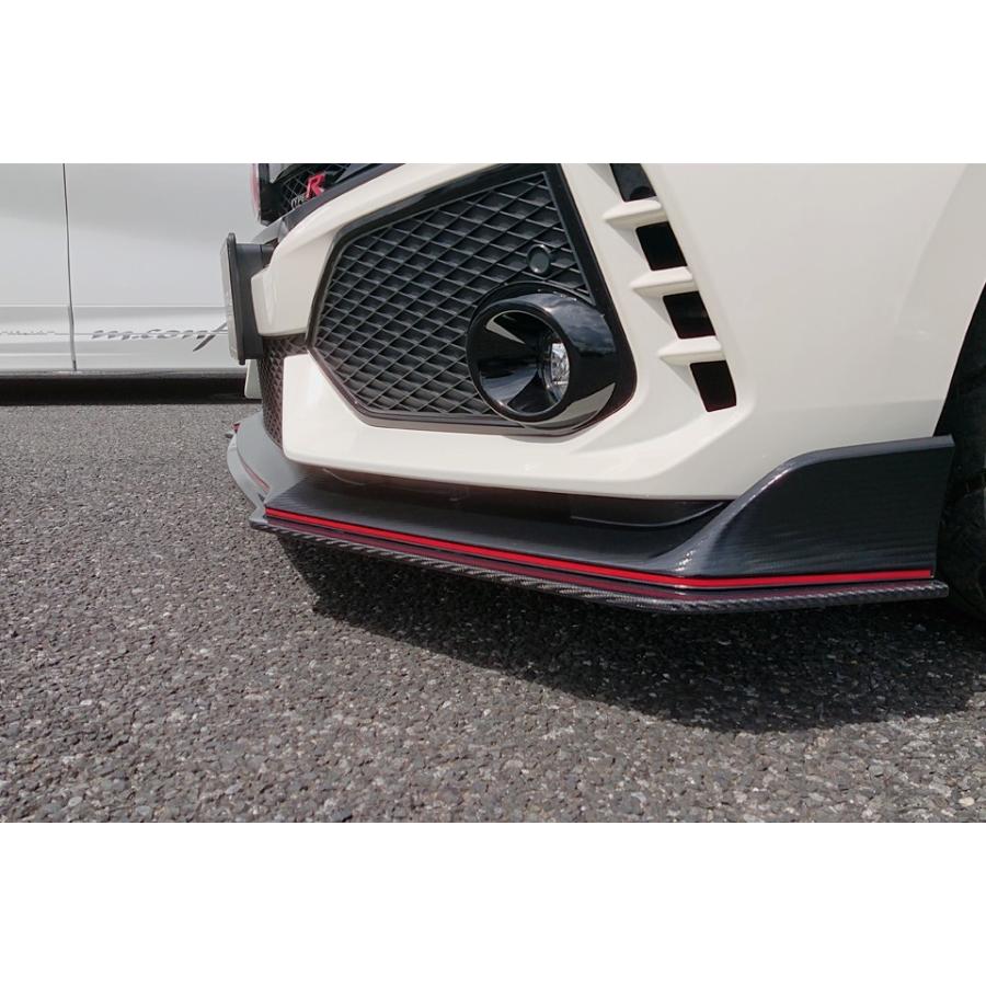 V-VISION シビックタイプR FK8 フロントリップスポイラー（ブラック