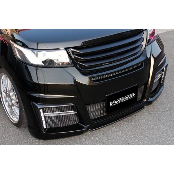 V-VISION ワゴンRスティングレーMH23 グリル一体式フロントバンパー