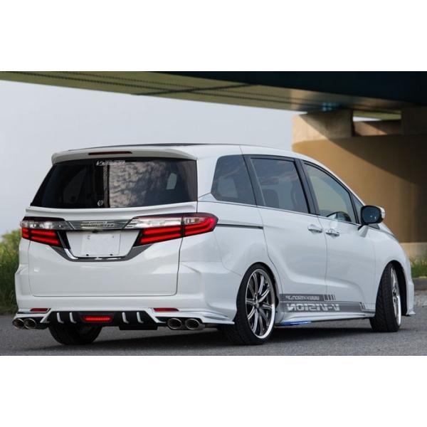 V-VISION オデッセイ RC1 左右2本出しマフラー117φ×80オーバル×4 車検