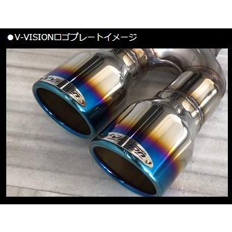 オデッセイ RB3用 V-VISION 左右1本出しマフラー  ※中間ストレート V-VISION オデッセイ RB3 左右1本出しマフラー（117φ×80オーバル×2