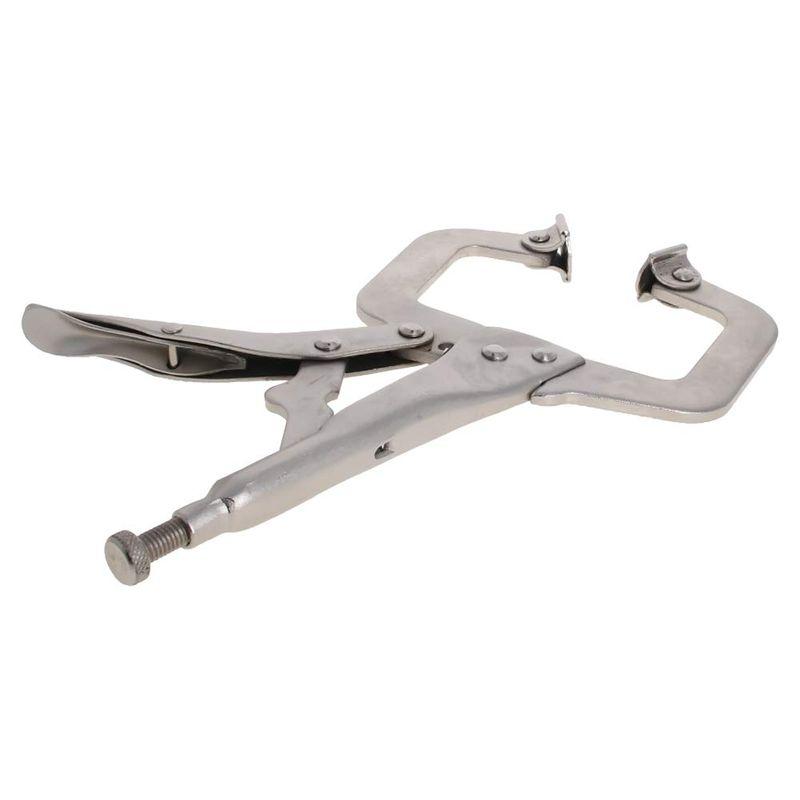 Utoolmart?C型ロッキングプライヤー ハンドクランプ クランプ ロック Cクランプ ?3個入り 9インチスムースハンドル 45鋼