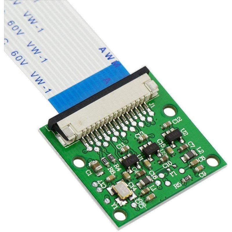 KEYESTUDIO 5MP カメラ モジュール ウェブカメラ For Raspberry Pi ラズベリーパイ2 Model B ベアボーン、キット GeeekPi Raspberry PiマイクロコネクタRaspberry Pi 40ピンGPIO 1-2拡張ボード2 x 20ピンストリッ