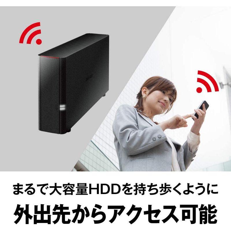 BUFFALO NAS スマホ/タブレット/PC対応 ネットワークHDD 2TB 