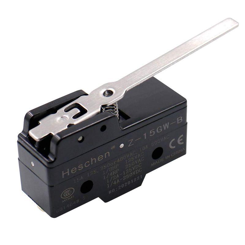 Heschen マイクロスイッチ Z15GWB ヒンジ レバー 3 スクリュー ターミナル 15A 定格電流