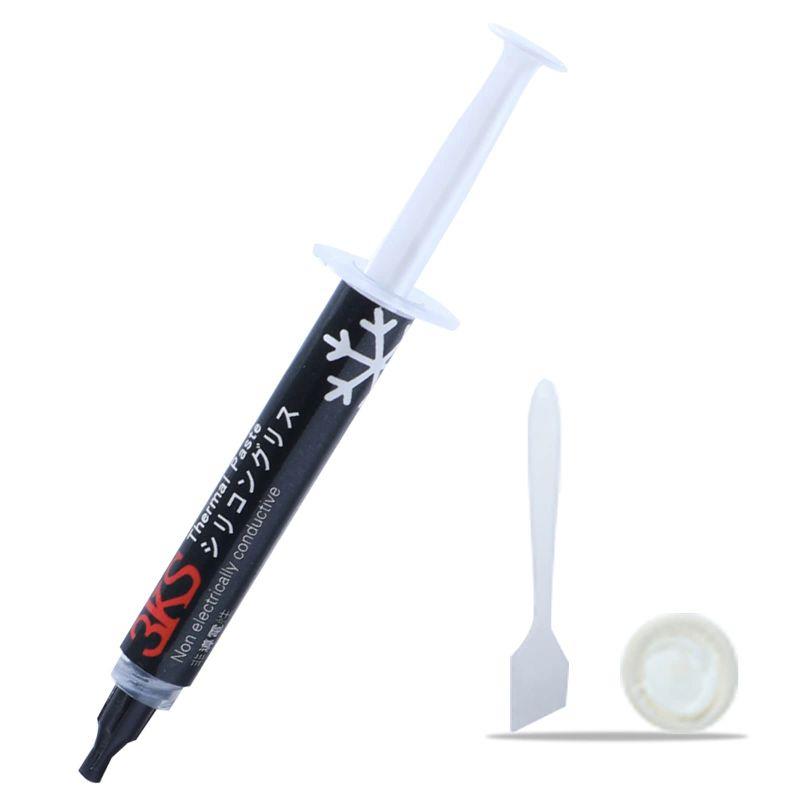 シリコングリス 3KS Cpu グリス 16W/M.K 2g 熱伝導グリース 高性能 熱伝導率 絶縁タイプ ヘラ付き 低粘度 耐久性 硅脂 の商品画像