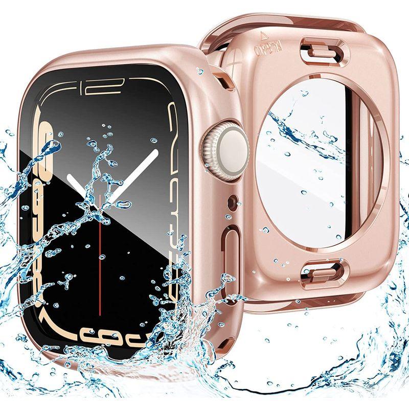 美品】 ANYOI Apple Watch 用ケース 45mm 防水ケース 一体型360ど度 Apple Watch アップルウォッチ 防水用 IP 