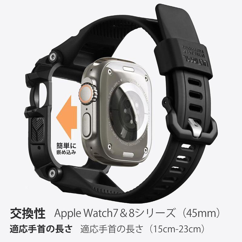 ULTIMAL コンパチブル Apple Watch バンド アップル ウォッチ バンド 44mm/45mm/49mm ケース 一体型 TP｜v-west｜08