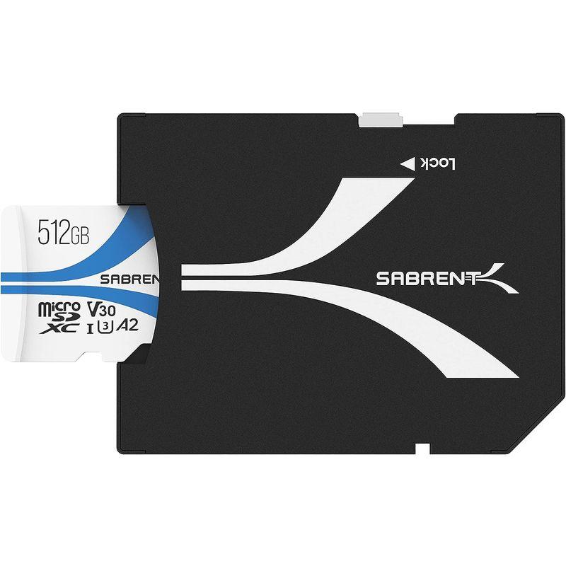 一流の品質 SABRENT MICRO SDカード 512GB， まいくろSDXC カード V30、メモリーカード、UHS-IIメモリーカード、PS5・