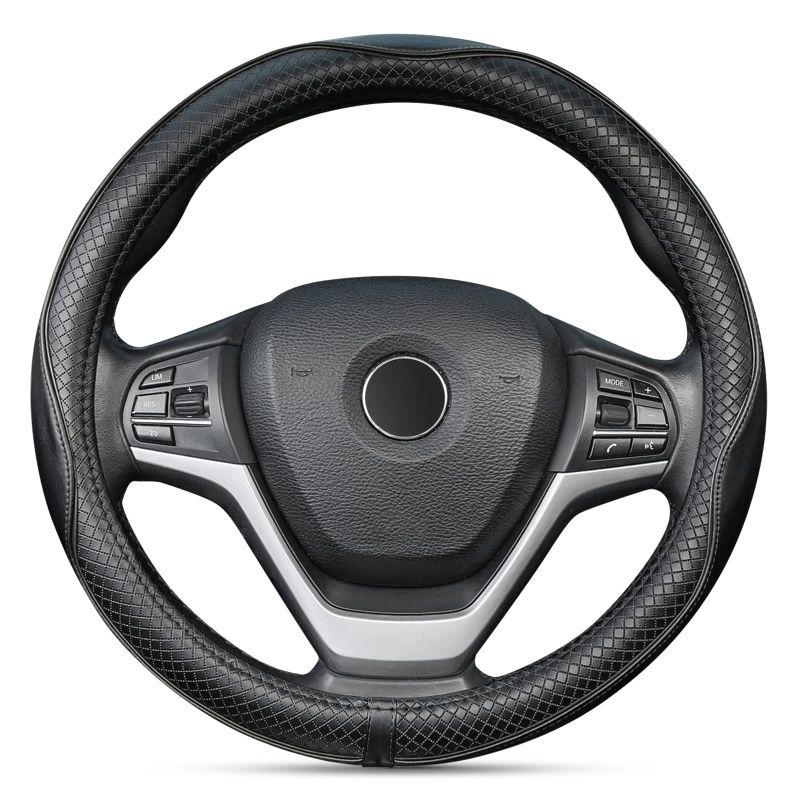 ZATOOTO ハンドルカバー 軽自動車 本革 Sサイズ 手触りよし 厚め 