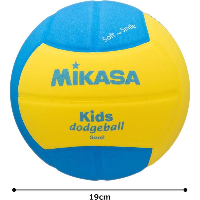 ミカサ(MIKASA) スマイルドッジボール 2号 160g 黄/青 SD20-YBL ミカサ(MIKASA) スマイルドッジボール 2号 160g 黄/青 SD20-YBL