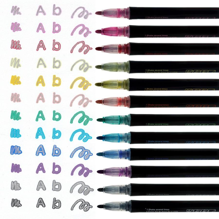 お値下げ❣️書見台or テーブル　美品 ふちどり風文字が書ける アウトラインペン 12色セット 内枠