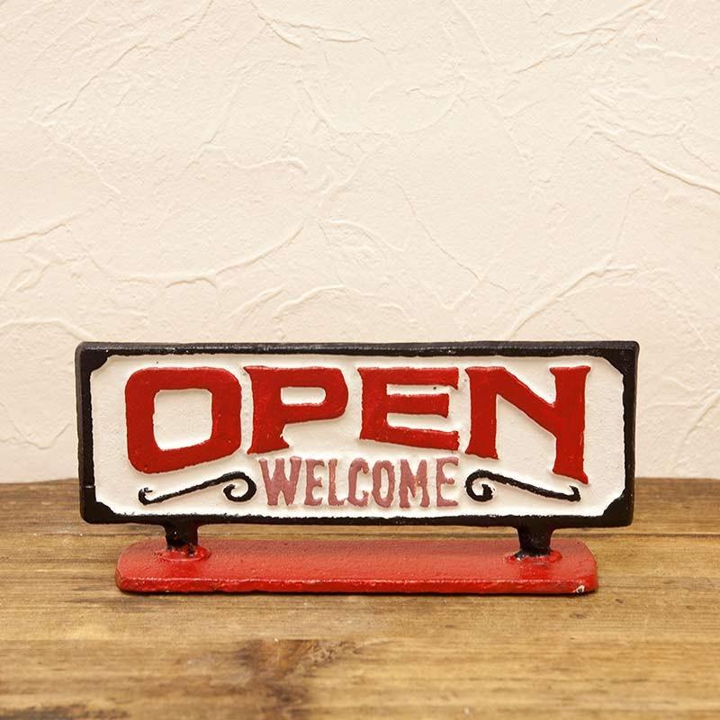 OPEN 看板 両面 開店 キッチンカー 閉店 オープン クローズ お店