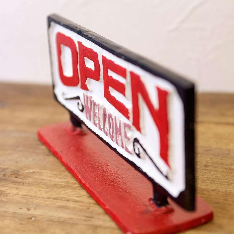 OPEN 看板 両面 開店 キッチンカー 閉店 オープン クローズ お店