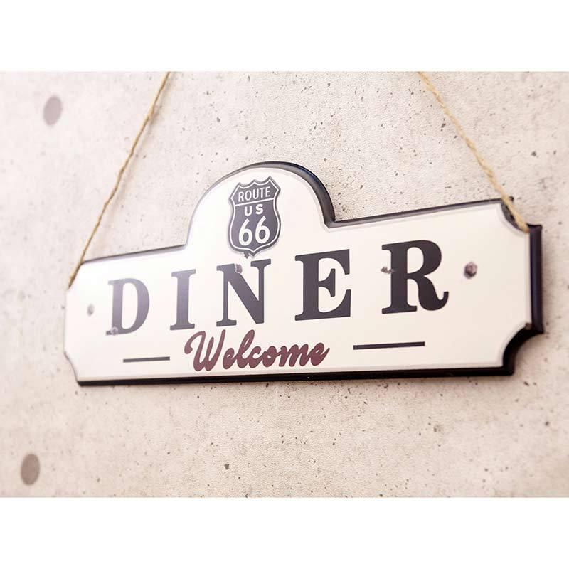 デザイン おしゃれ アートポスター ウェルカム ダイナー アイアン 店舗 壁掛け カフェ サイン サインボード 看板 Aki Hlht13 リゾート雑貨とアロマショップ 通販 Yahoo ショッピング