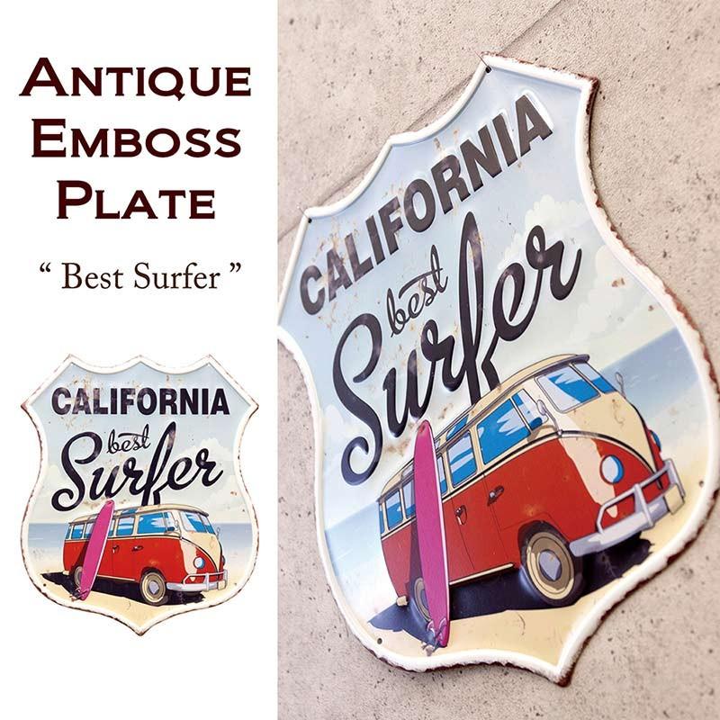 アメリカン雑貨 インテリア 車 西海岸 おしゃれ ワーゲンバス カルフォルニア アートポスター ダイカット 壁掛け カフェ Carevr Jp