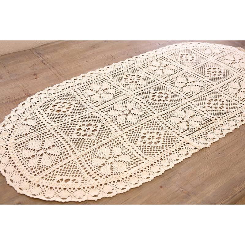 レース テーブルセンター テーブルランナー 花柄 カフェ クロス