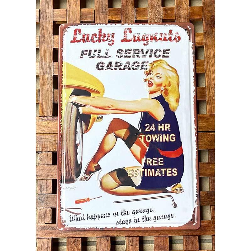 新着商品 デザイン Full Service Garage おしゃれ アートポスター アイアン Usa 壁掛け カフェ サイン Cisama Sc Gov Br