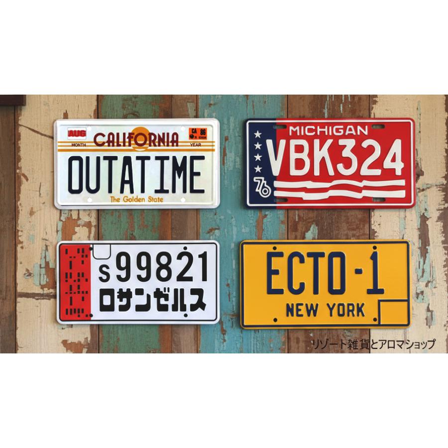 映画 CMプレート 公認 OUTATIME BTTF ルート66 ダイナー ガレージ