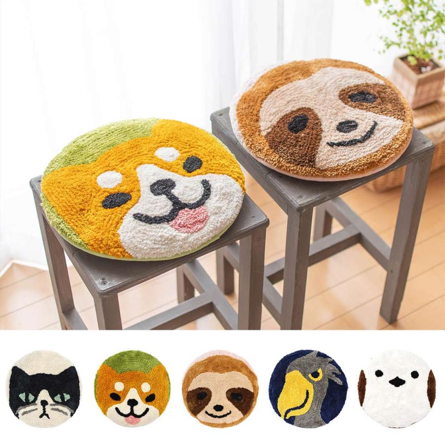 シマエナガ グッズ シートクッション チェアパッド かわいい 座布団