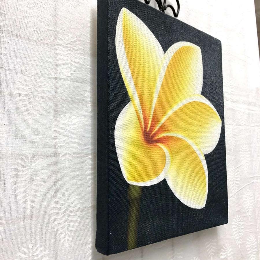 バリ バリ絵 バリ画 プルメリア バリアート イエロー ピンク キャンバス 手書き インドネシア Tomo リゾート雑貨とアロマショップ 通販 Yahoo ショッピング