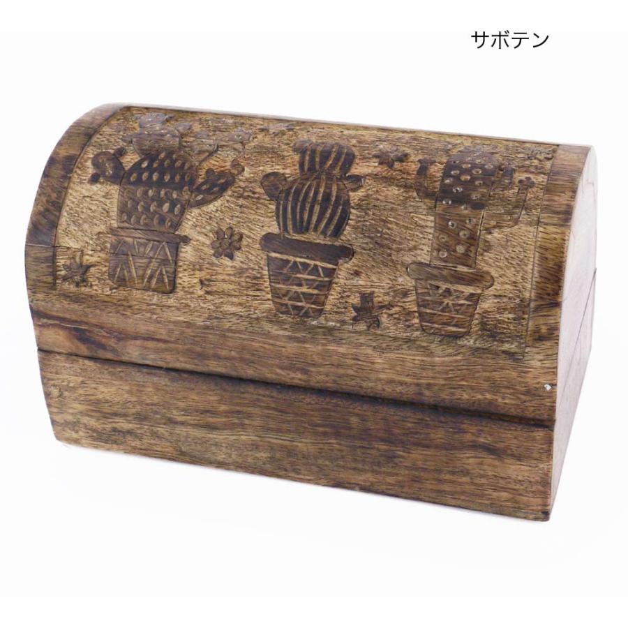 ふくろう 木彫 木製 宝箱 トレジャーボックス 小物入れ アクセサリー