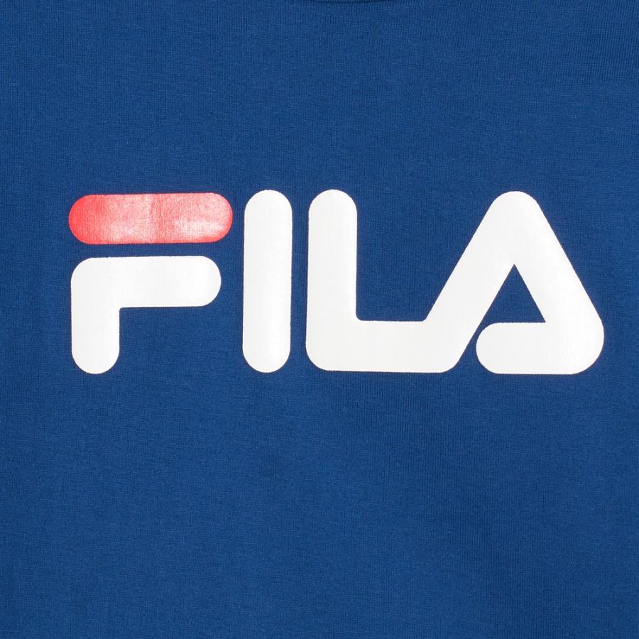 SALE フィラ FILA 袖ライン入りロゴプリント半袖Ｔシャツ/ゴルフウェア（ネイビー）｜vacationstyle｜06