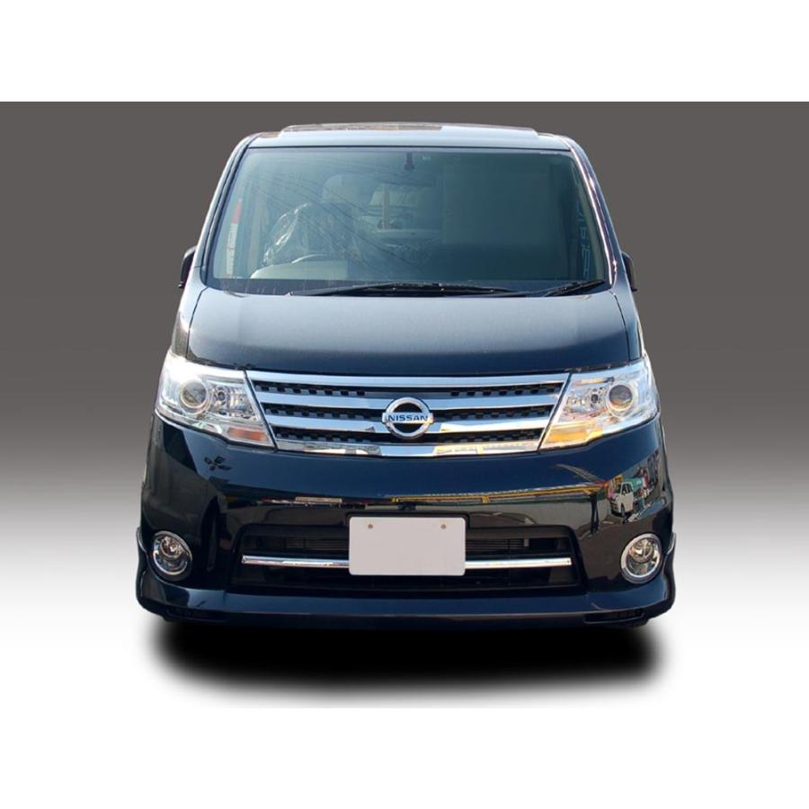 C25　セレナ後期　ハイウェイスター　フロントスポイラー フロントリップ エアロ　富士企画 NISSAN SERENA Front lip spoiler |  | 02