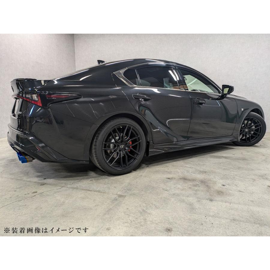 2本出しx2本 段付マフラーカッター チタン焼き 右長 左長 B品 デュアル