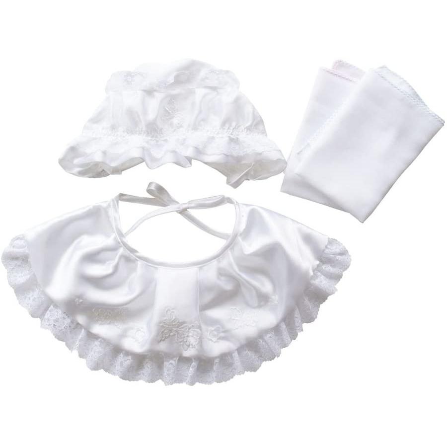 ガーゼハンカチ5枚付き 新生児赤ちゃんのお宮参り用 ベビーお帽子 よだれかけ セット 鳳凰柄 刺繍 ほうおう Www Coworkingodense Dk