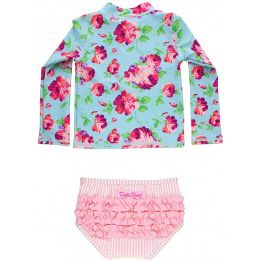 Rufflebutts ラッフルバッツ 水着 女の子 長袖ラッシュガード 上下セット ローズ 90 2t 並行輸入品 Www Nlqp Com