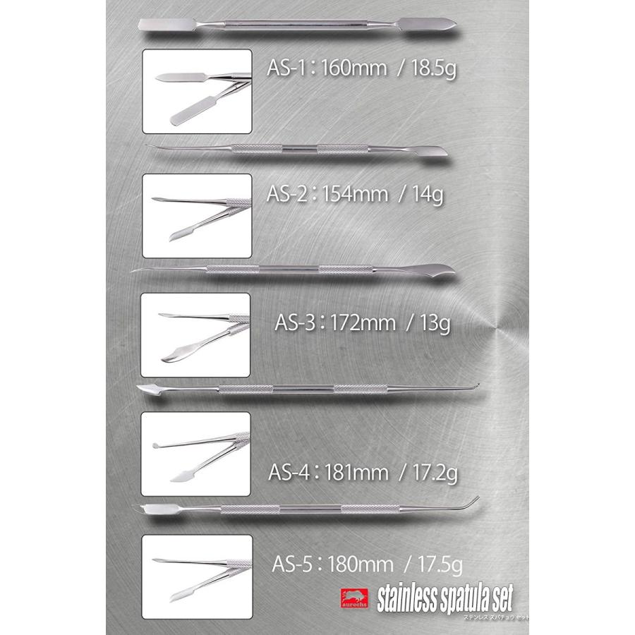 Aurochs スパチュラ 造形 ヘラ ステンレス製 10本 セット ツール セット 粘土 パテ 樹脂粘土 模型 フィギュア Vaga Luna1 通販 Yahoo ショッピング