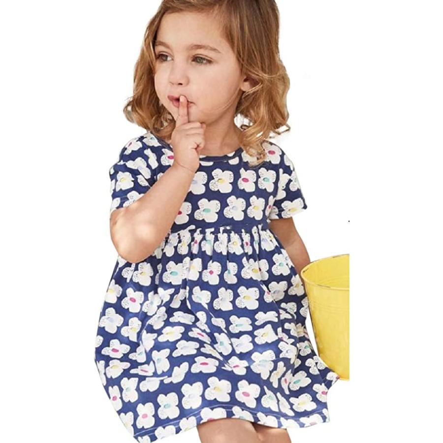 セウルブルー 手作り ヨーロッパ デザイン ワンピース 90 140 Cm 2才 10才 大きな 刺繍 アップリケ キッズ ガールズ 子供服 Texascashandpawn Com