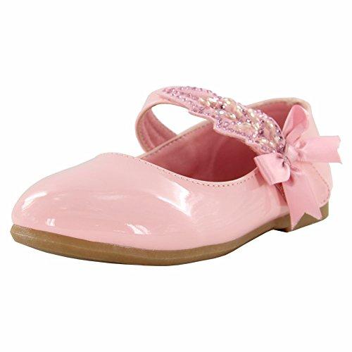 Chiximaxu ガールシューズ 履き心地 素敵 誕生日 発表会 結婚式 キッズ フォーマル リボン 蝶結び 可愛い 子供靴 ピンク 15 Archangelbrow Com