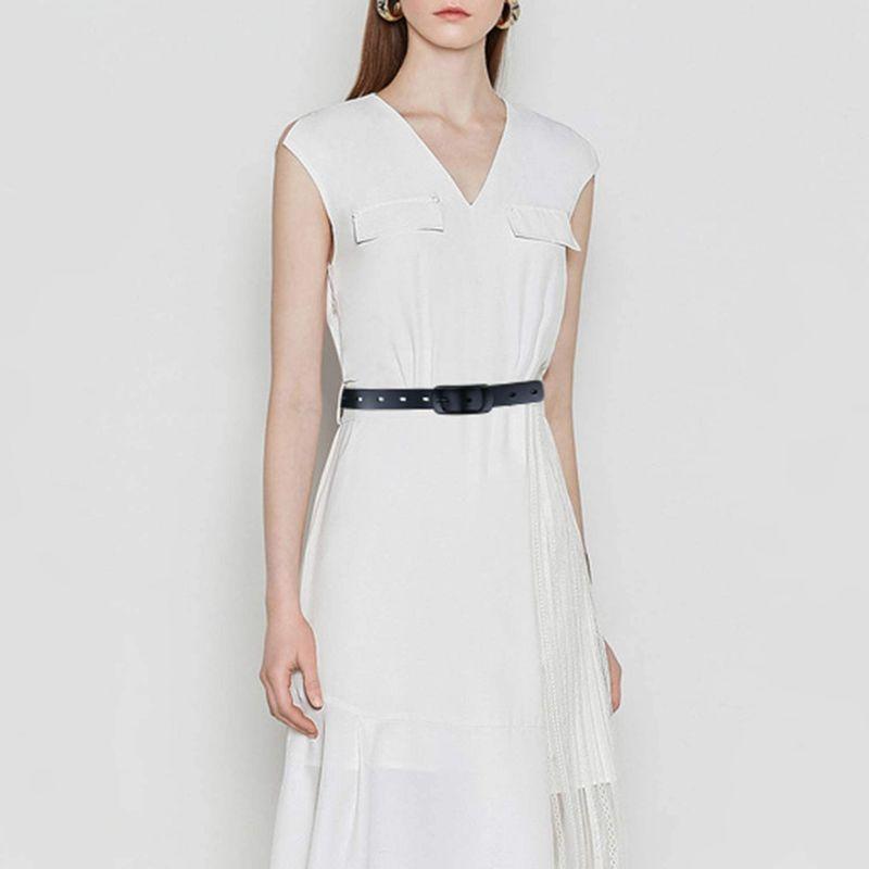 開店記念セール マイクイーンmaikun ベルト レディース 細 黒 おおきいサイズ 本革 細い スーツ ビジネス カジュアル 誕生日 Www Lared Mx