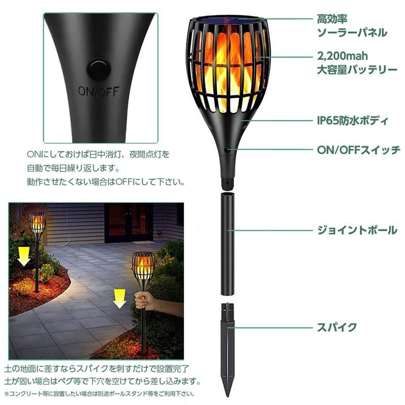 トーチライト 屋外防水 センサー自動点灯 Ledの炎がゆらめく たいまつ キャンプ テント 庭 ガーデン 装飾 Led Solar Torch01 Vagolat Primeストア 通販 Yahoo ショッピング