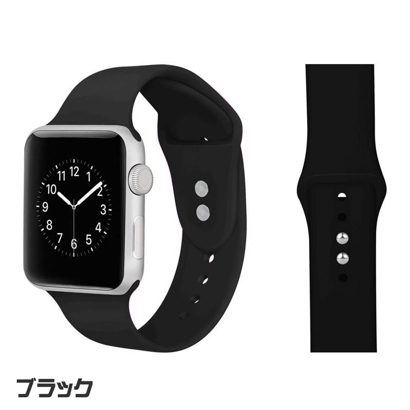 Apple Watch Series5 40mm ブラックシリコンバンド 【公式通販】