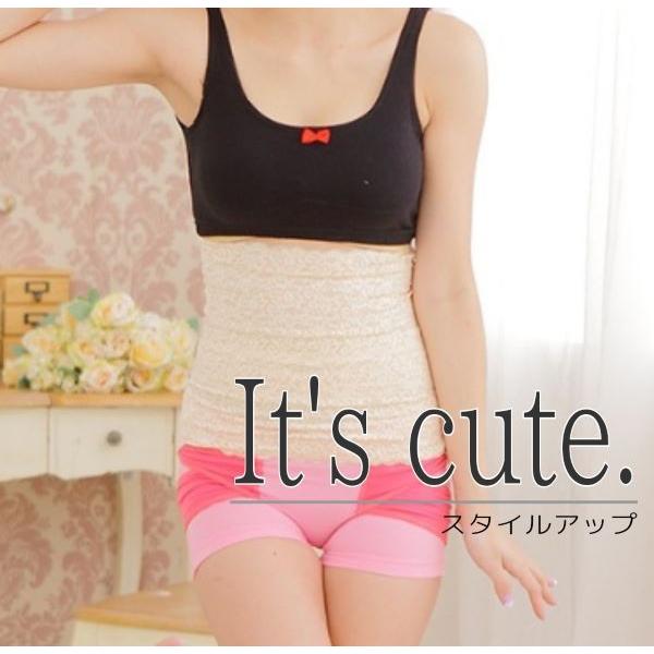 レース腹巻 レース お腹 くびれ ぽかぽか ウエスト ウエストシェイプ コルセット レディース 冷え性 夏 夏用 妊娠
