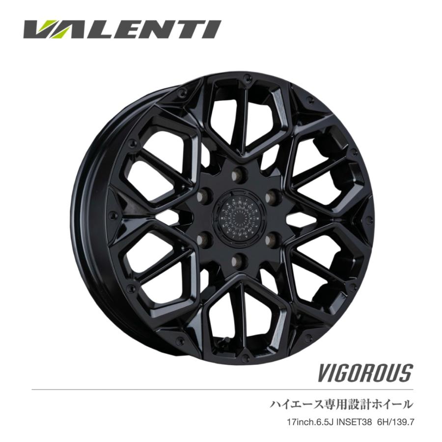 ヴァレンティ 【4本で送料無料】 VALENTI 17インチ 6.5J アルミ 