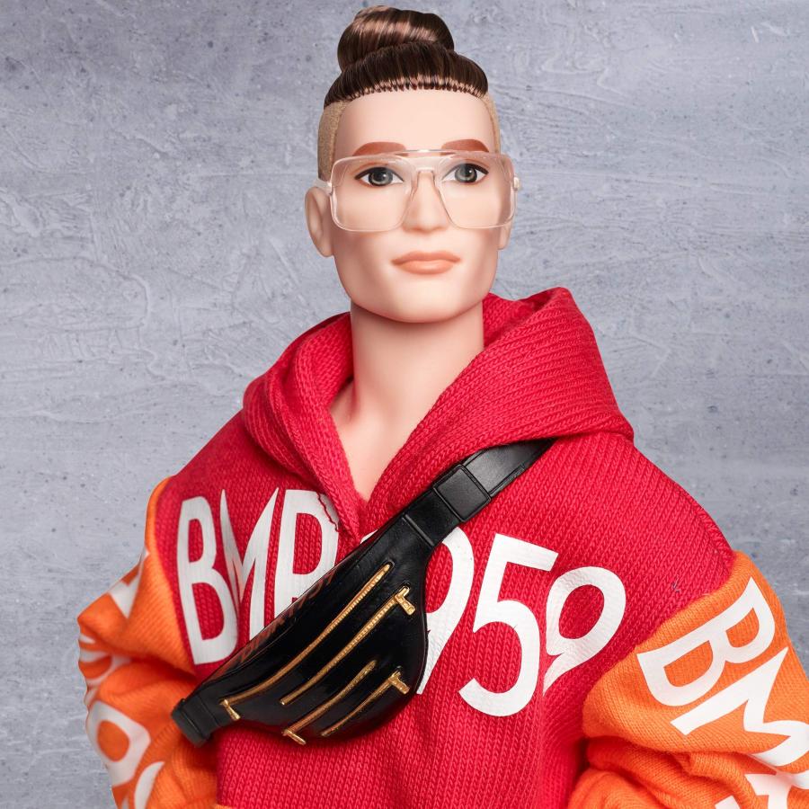 在庫大特価 Mattel - Barbie BMR1959 Ken with Topknot Logo Hoodie Basketball Shorts and　