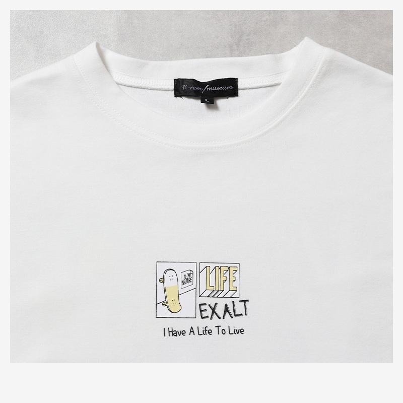 ビッグシルエット イラスト プリント 長袖 Tシャツ メンズ レトロ ロンt ビッグサイズ プリントt バックプリント 80年代 90年代 韓国系 古着系 ストリート系 116 008 Valletta 通販 Yahoo ショッピング