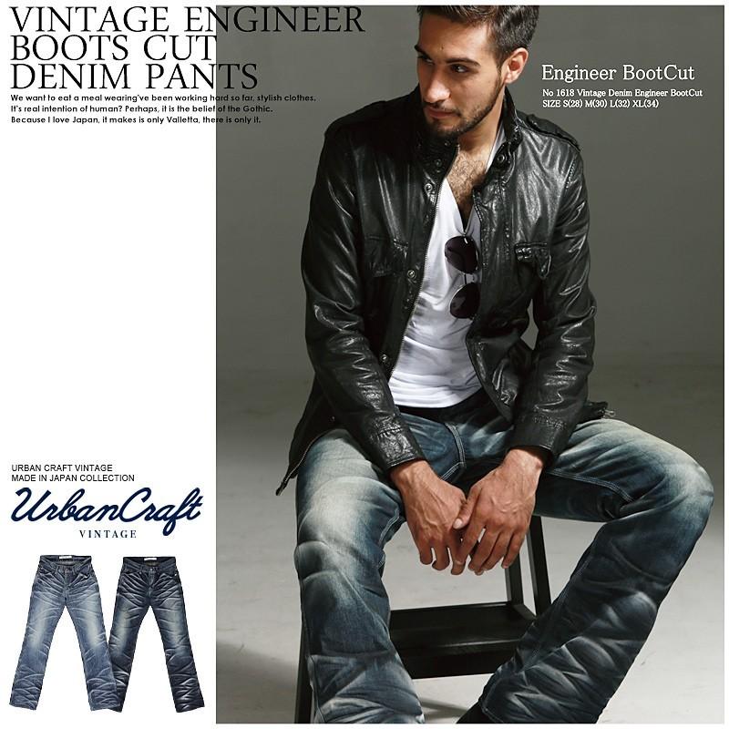 デニムパンツ メンズ 日本製 国産 Uebancraft デニム パンツ インディゴ ブーツカット ジーパン デニムパンツ 18 秋 冬 新作 1618 Valletta 通販 Yahoo ショッピング