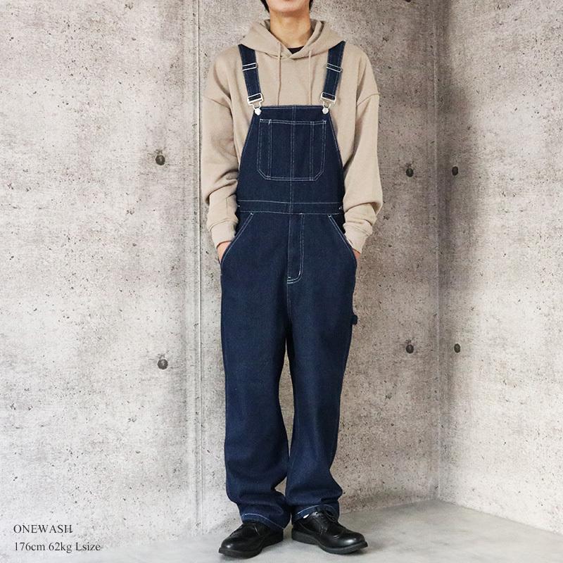 デニム オーバーオール メンズ レディース ユニセックス サロペット オールインワン パンツ 送料無料 アメカジ ジーンズ 作業着 つなぎ 購買 ゆったり