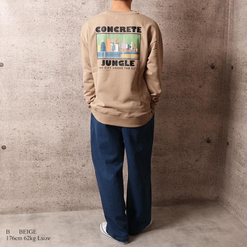 レトロ イラスト プリント スウェット トレーナー メンズ クルーネック ビッグサイズ ビッグシルエット プリントt バックプリント 韓国系 古着系 ストリート系 Q21 008 Valletta 通販 Yahoo ショッピング