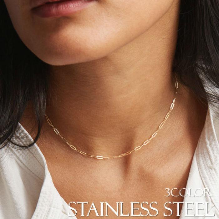 金属アレルギー対応 サージカルステンレス製 3mm幅 ロング平あずきチェーンネックレス 3カラー 14kイエローゴールド ローズゴールド シルバーカラー Ma32 S S Depot 通販 Yahoo ショッピング