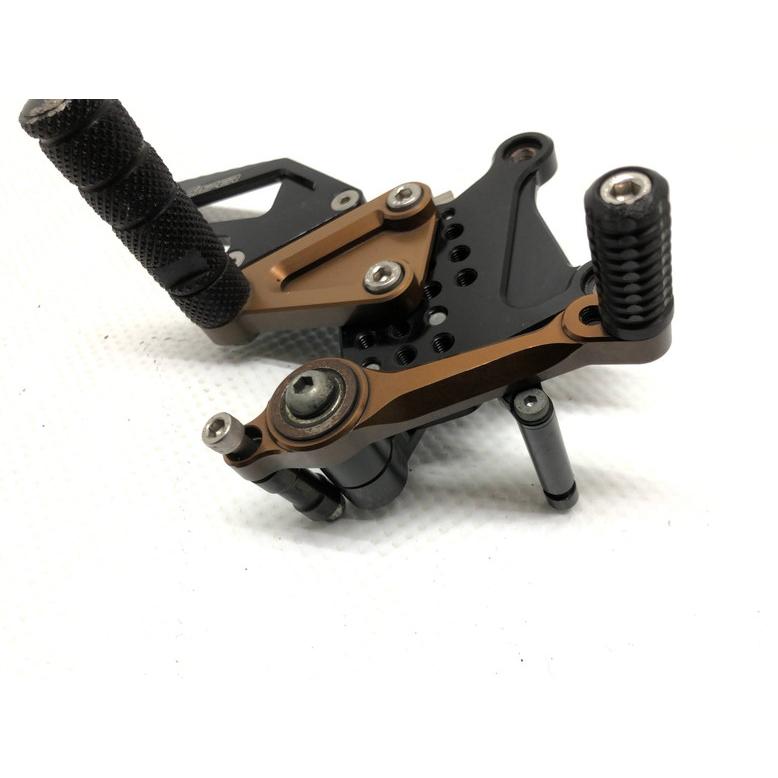 NINJA ZX-25R ZX-4R SE ストリート用 バックステップ 黒 クイック